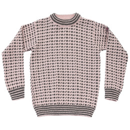 Sveter Devold Original Islender Wool Sweater ružová/sivá CHALK PINK/ANTHRACITE