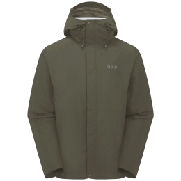 Pánska bunda Rab Downpour Jacket zelená