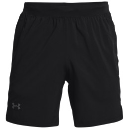 Pánske kraťasy Under Armour Launch 7" Shorts čierna Black / Black / Reflective
