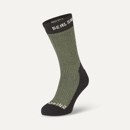 Nepremokavé ponožky SealSkinz Stanfield čierna/zelená Olive