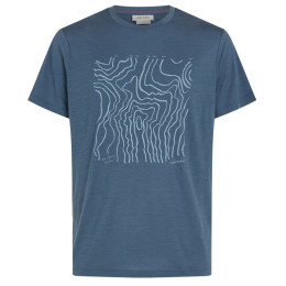 Pánske funkčné tričko Icebreaker M 150 Tech Lite SS Tee Great Heights modrá/sivá Dawn