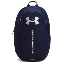 Batoh Under Armour Hustle Lite Backpack tmavomodrá Midnight Navy / Midnight Navy / Metallic Silver