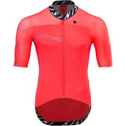 Pánsky cyklistický dres Silvini Stelvio strieborná/červená RubyBlack