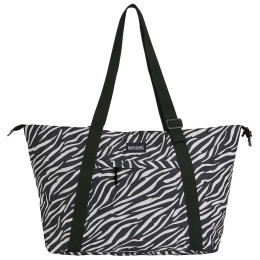 Plážová taška Regatta Boulder Tote čierna/biela Black White Zebra