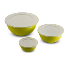 Sada misiek Omada Sanaliving Bowls Set 3,5L + 1,7L + 0,5L svetlozelená