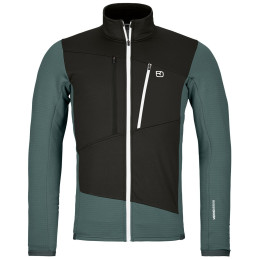 Pánska mikina Ortovox Fleece Grid Jacket M modrá/sivá dark arctic grey