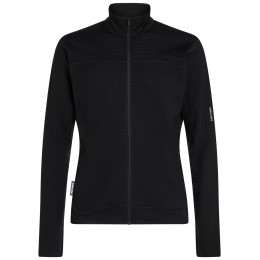 Pánska funkčná mikina Icebreaker Men Merino Blend 300 RealFleece™ Descender LS Zip čierna Black