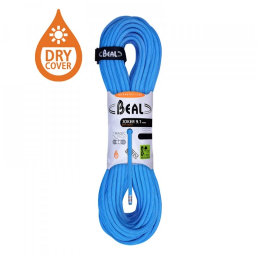 Lezecké lano Beal Joker 9,1 mm (50 m) Dry Cover modrá BLUE