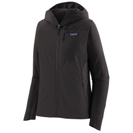 Dámska softshellová bunda Patagonia R1 CrossStrata Hoody čierna Black