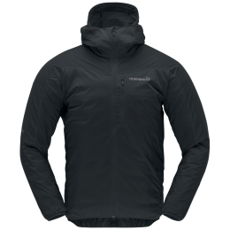 Pánska bunda Norrona falketind aero60 Zip Hood čierna Caviar Black