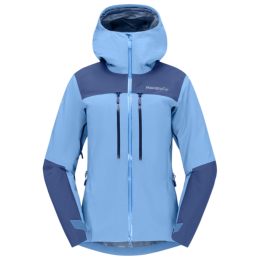 Dámska outdoorová bunda Norrona Trollveggen Gore-Tex Pro Light Jacket svetlomodrá Allure/Vintage Indigo