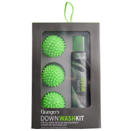 Sada pracieho prípravku a 3 loptičiek Granger`s Down Wash Kit 300 ml