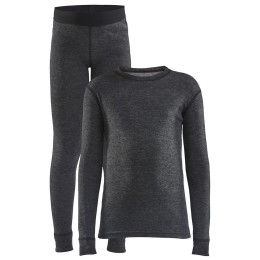 Detský funkčný set Craft Core Wool Merino Set J čierna černá