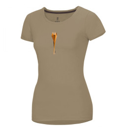 Dámske tričko Ocún Classic T Women béžová CubismFlowerIrishCream