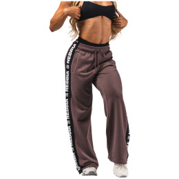 Dámske tepláky Nebbia Straight Leg Sweatpants Urban hnedá DARK BROWN