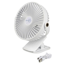Vetráčik Bo-Camp Lux Fan Table DeLuxe ABS biela White