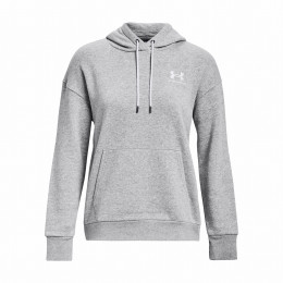 Dámska mikina Under Armour Essential Fleece Hoodie svetlosivá ModGrayLightHeather/White