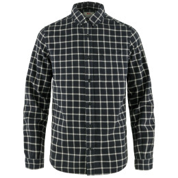 Pánska košeľa Fjällräven Övik Flannel Shirt M modrá/biela Dark Navy-Chalk White