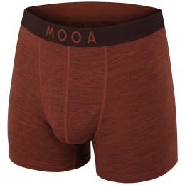Pánske boxerky MOOA MerinoSilk 4in oranžová cinnamon melange