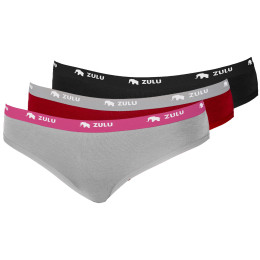 Dámske nohavičky Zulu Bambus 210 Comfort 3-pack mix1 grey/magenta+wine red/grey+black/black