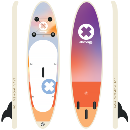 Paddleboard Elements Gear JAVA 106 women allround fialová/oranžová multicolor