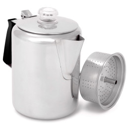 Kávovar GSI Outdoors Glacier Stainless 9 Cup strieborná