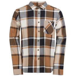 Pánska košeľa Fundango Harris Shirt hnedá coffee
