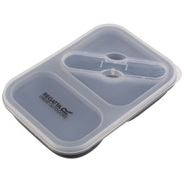 Miska + spork Regatta Silicon Foldable Mess Tin sivá Ebony Grey