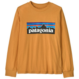 Detské tričko Patagonia K's L/S P-6 Logo T-Shirt - Dried Mango oranžová Dried Mango