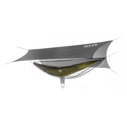 Hamak set Eno SubLink Ultralight Hammock System sivá/zelená Grey Lichen