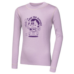 Detské funkčné tričko Sensor Merino DF Planet Mystic Violet svetloružová Mystic Violet