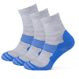 Ponožky Zulu Merino Allseason 3-pack modrá blue