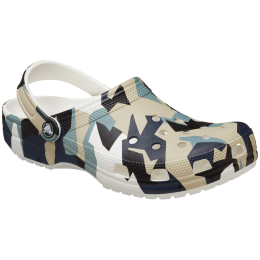 Papuče Crocs Geo Camo Clog biela/čierna White/Multi
