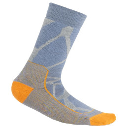 Dámske ponožky Icebreaker W Hike+ Medium Crew Fractured Landscapes modrá/šedá