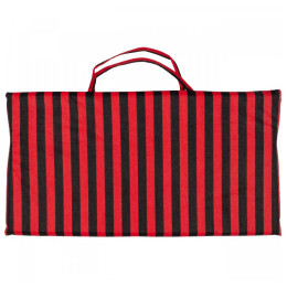 Plážové ležadlo Yate Plážové lehátko - proužek čierna/červená