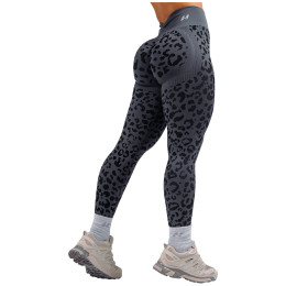 Dámske legíny Nebbia Push-Up Compression Leopard Leggings Primal čierna BLACK LEOPARD