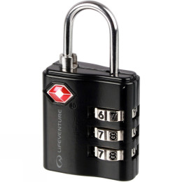 Zámok LifeVenture TSA Combi Lock čierna Black