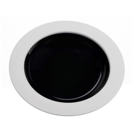 Tanier Omada Eat Pop Soup plate 23,5 x 4,5 čierna Nero