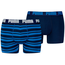 Pánske boxerky Puma Everyday Striped Boxers 2P modrá Blue