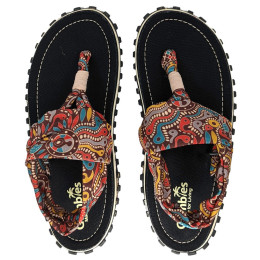Sandále Gumbies Slingback Aboriginal čierna/hnedá Aboriginal