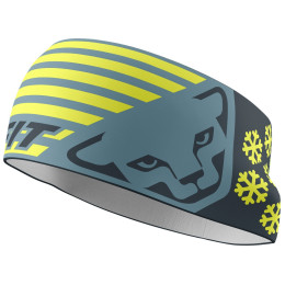 Čelenka Dynafit Graphic Performance Headband modrá/žltá 3161 - smoke blue/0720 FLAG