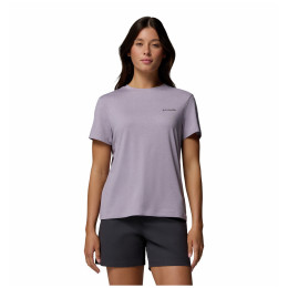 Dámske tričko Columbia Parsons Point™ SS Logo Tee fialová Lavender Pearl Heather