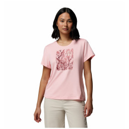 Dámske tričko Columbia Parsons Point™ SS Scoop Tee ružová Pink Sand Heather, Canopy View