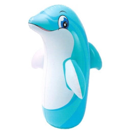 Nafukovací panák Intex 3-D Bop Bags 44669NP modrá