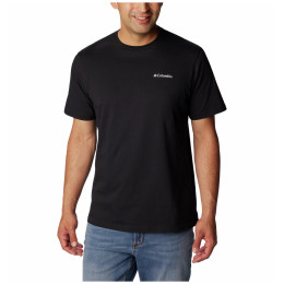 Pánske tričko Columbia North Cascades Short Sleeve Tee čierna Black, CSC Box Logo