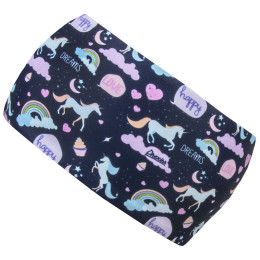 Dámska čelenka Drexiss Moon Unicorns tmavomodrá