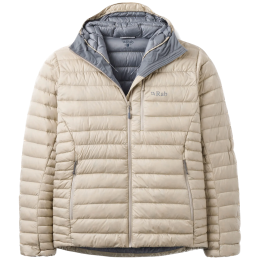Pánska bunda Rab Microlight Alpine Down Hoody béžová Dark Pebble