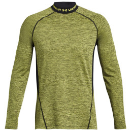Pánske funkčné tričko Under Armour CG Armour Twist Mock zelená