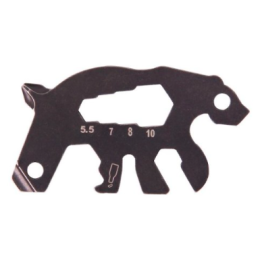 Nôž Munkees multifunkční karta medvěd