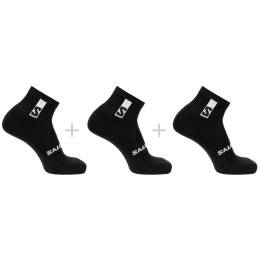 Ponožky Salomon Everyday Ankle 3-Pack čierna BLACK / BLACK / BLACK